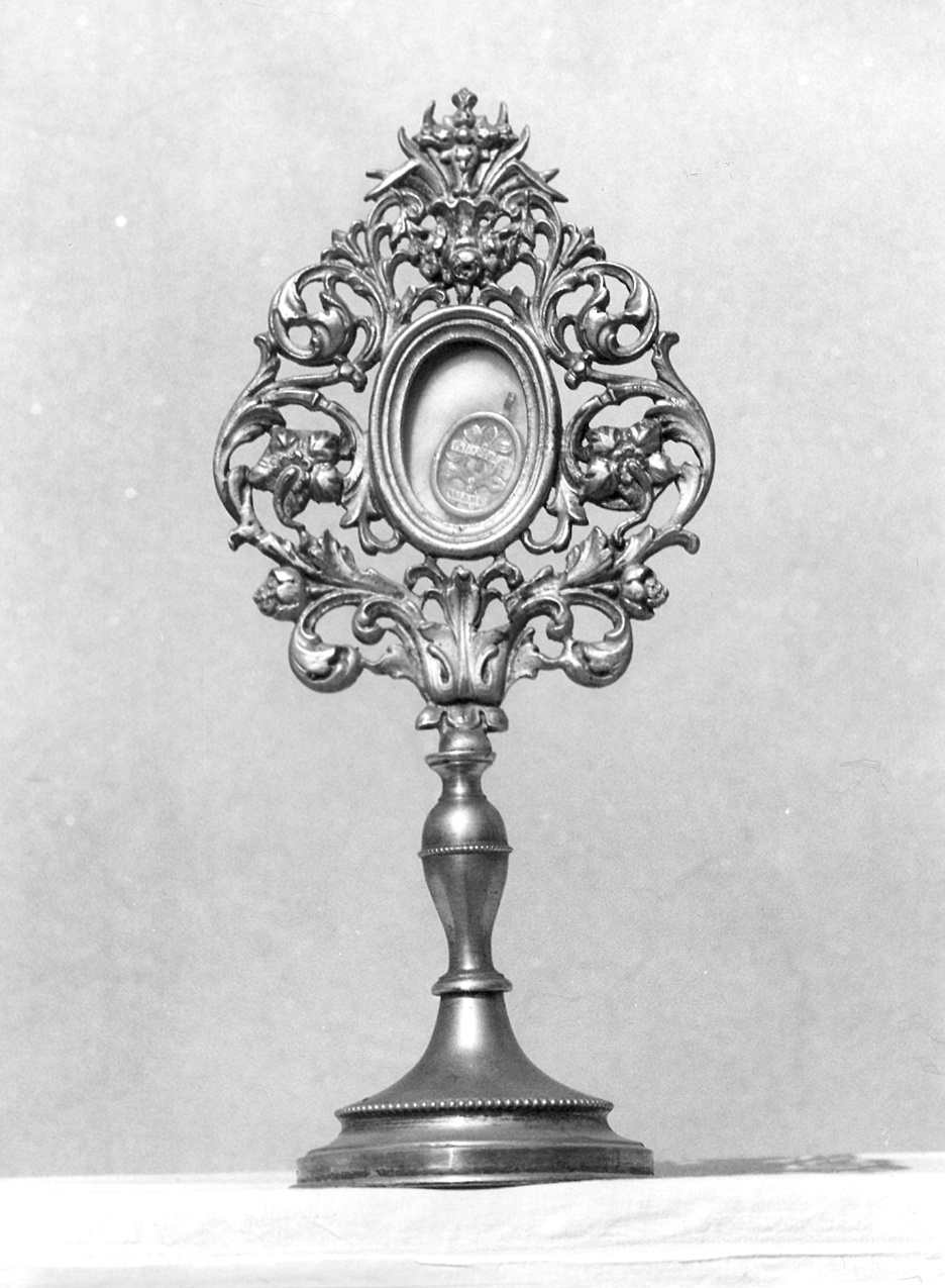 reliquiario - a ostensorio - produzione emiliana (fine sec. XIX)