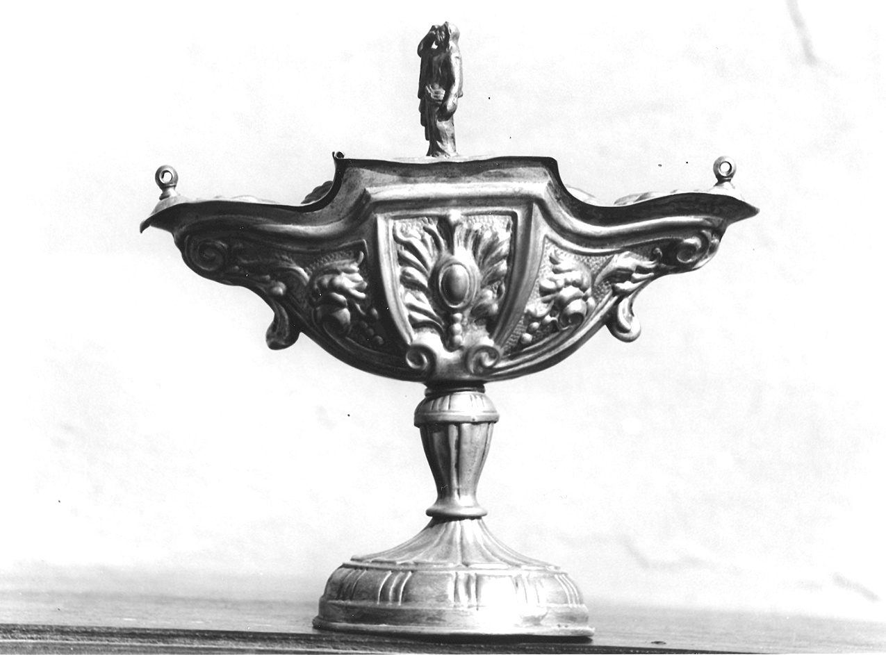 navicella portaincenso - a doppia valva - produzione emiliana (fine sec. XIX)