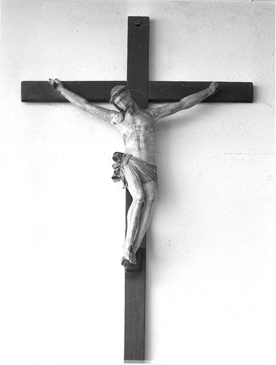 Cristo crocifisso (scultura) - bottega piacentina (fine sec. XIX)