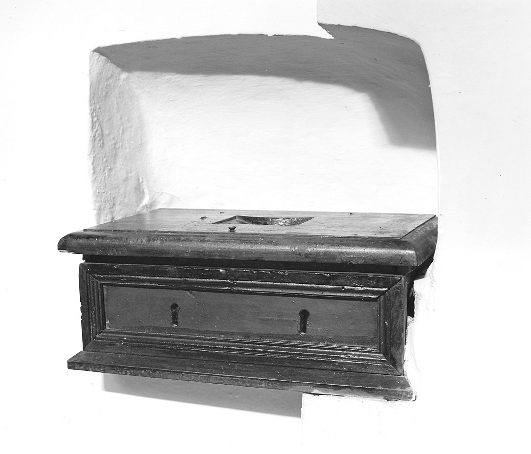 cassetta per elemosine - bottega piacentina (sec. XVIII)