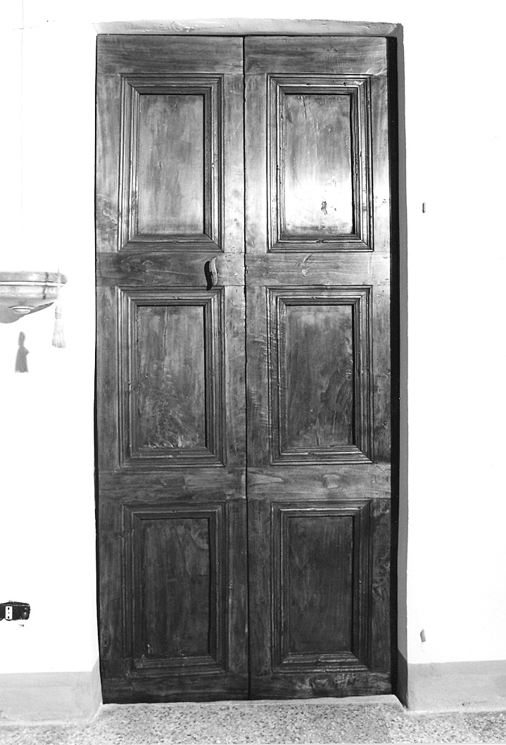 porta - a due battenti - bottega piacentina (fine sec. XVII)