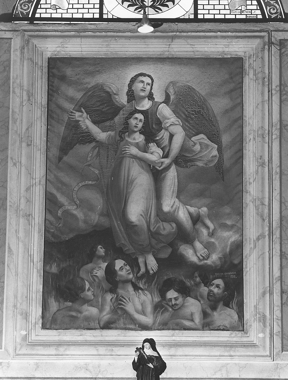 anime del purgatorio (dipinto) di Barchi Giovanni (terzo quarto sec. XIX)