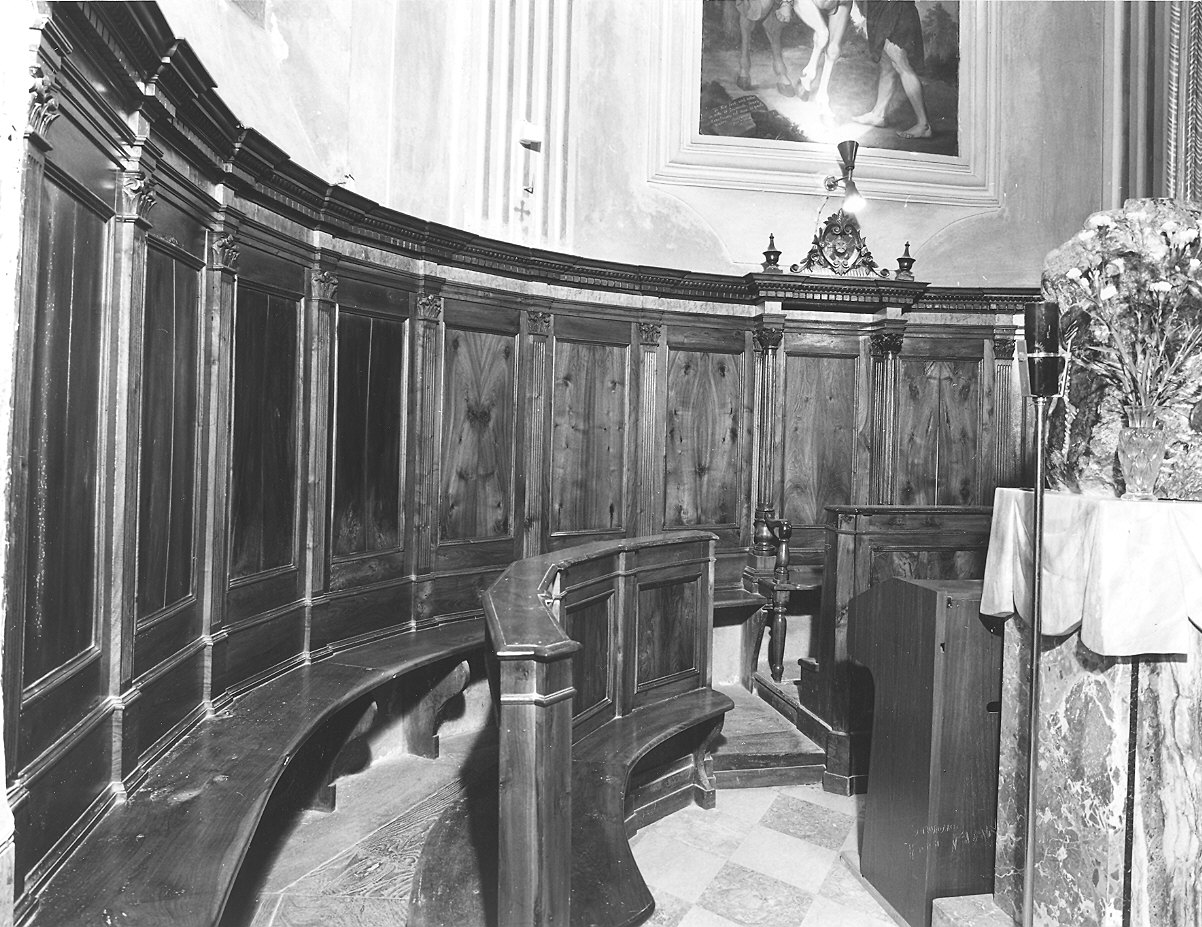 stalli del coro - bottega piacentina (inizio sec. XX)