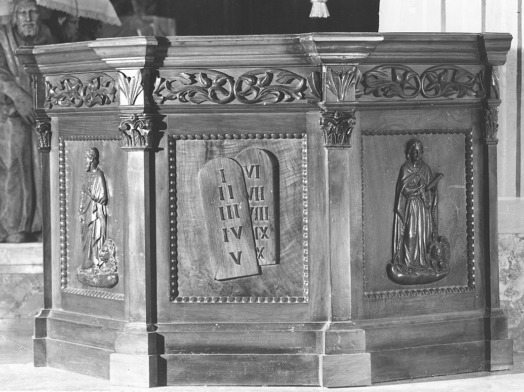 pulpito - bottega emiliana (inizio sec. XX)