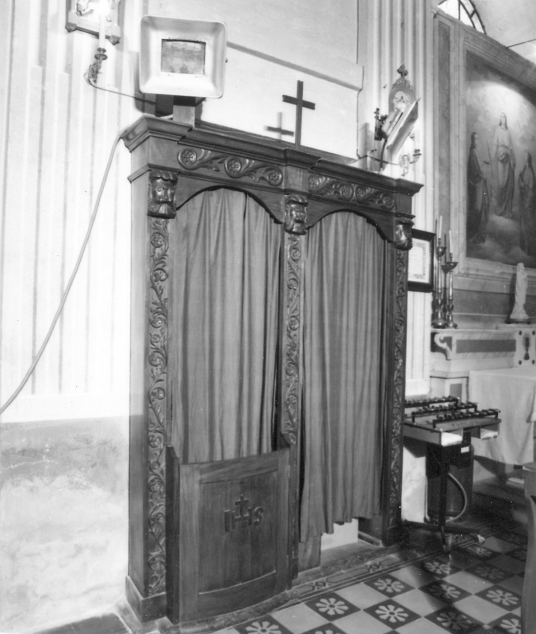 confessionale, serie - bottega emiliana (prima metà sec. XX)