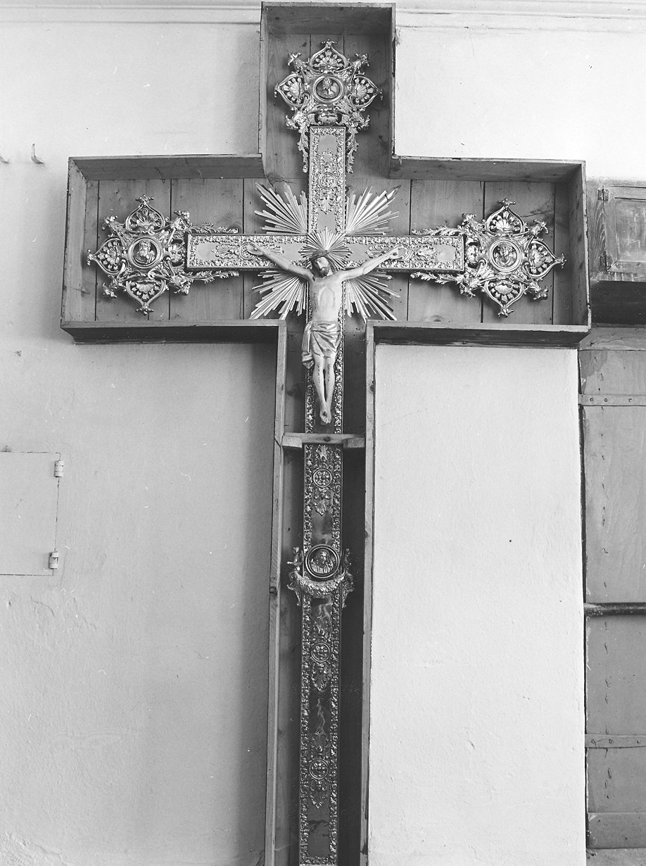 croce d'altare - bottega piacentina (prima metà sec. XX)