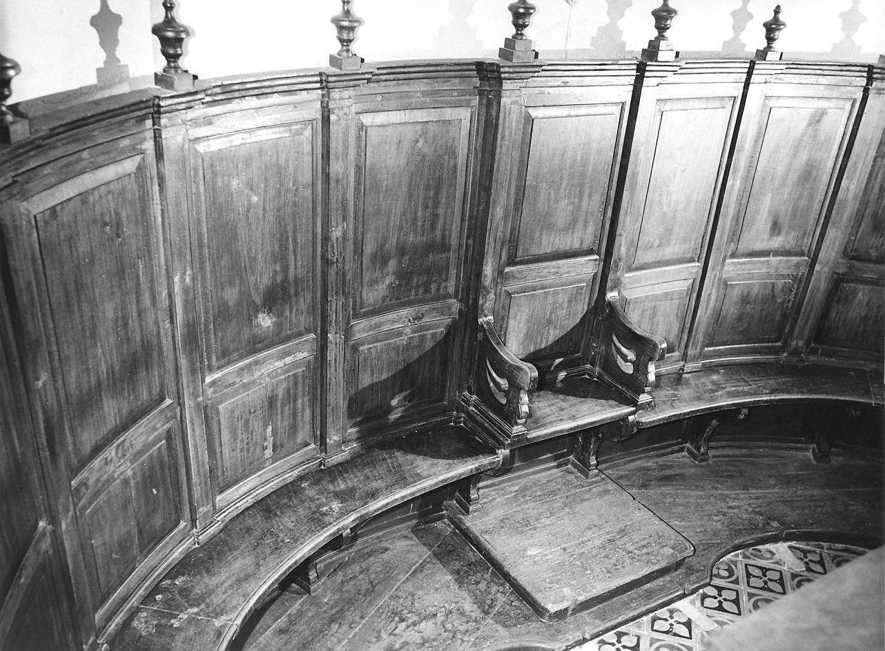 stalli del coro - bottega piacentina (prima metà sec. XIX)