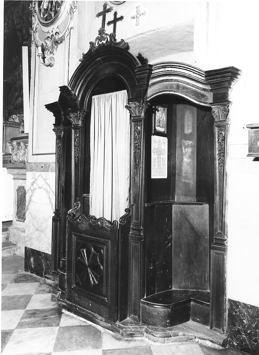 confessionale - bottega ligure (metà sec. XVIII)