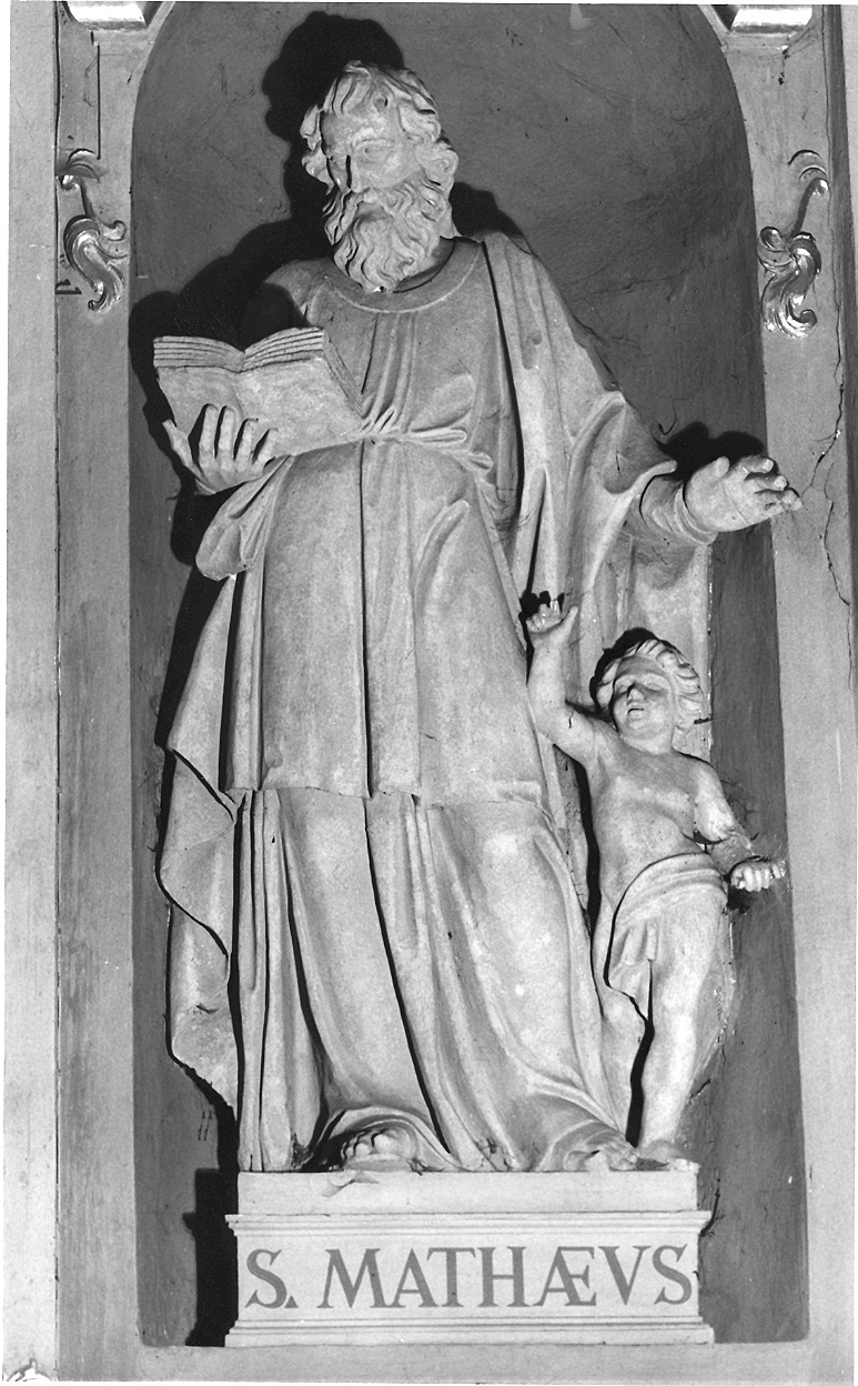 San Matteo Evangelista (scultura) - bottega emiliana (seconda metà sec. XIX)