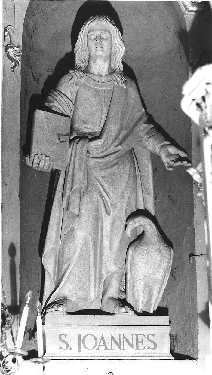 San Giovanni Evangelista (scultura) - bottega emiliana (seconda metà sec. XIX)