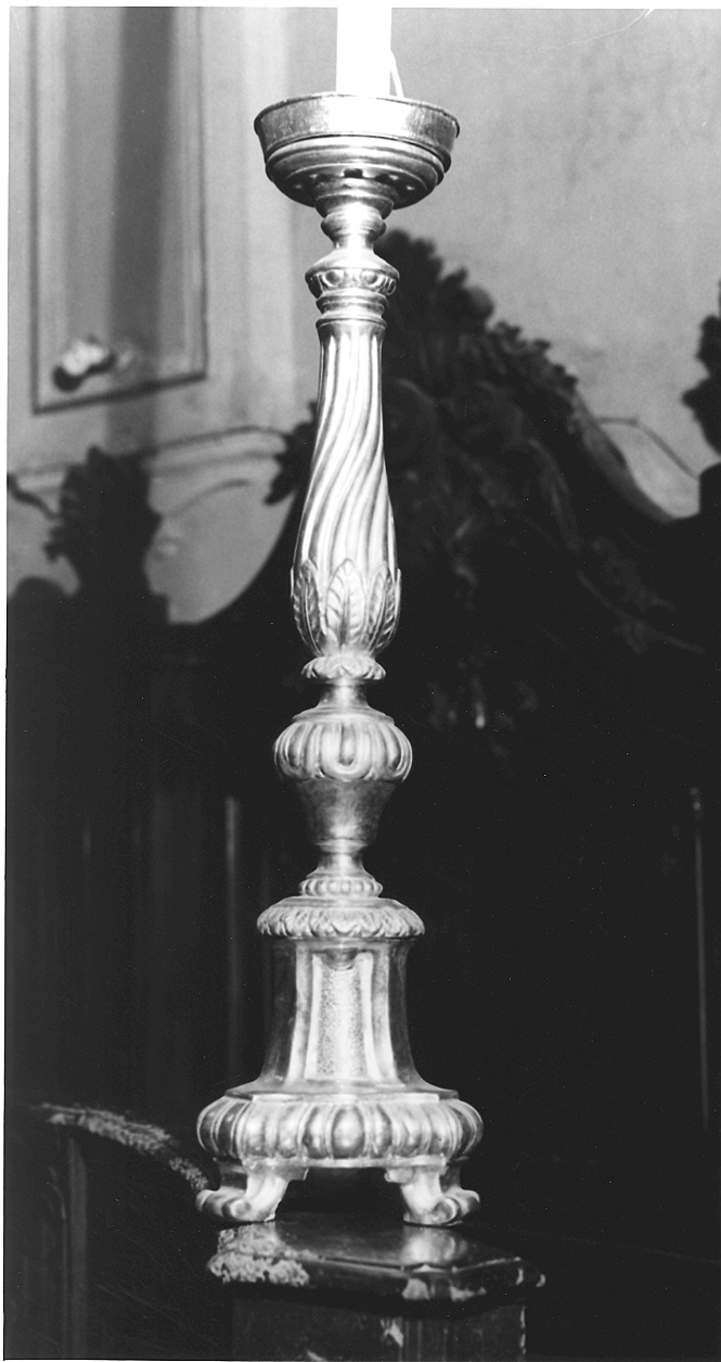 candelabro, serie - bottega piacentina (prima metà sec. XX)