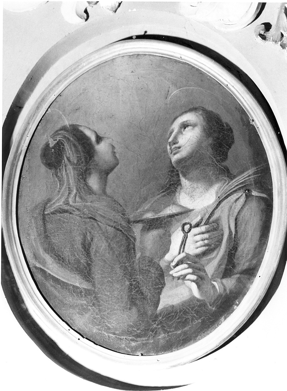 Sant'Agata accompagnata ad un'altra Santa (dipinto) - ambito piacentino (secondo quarto sec. XIX)