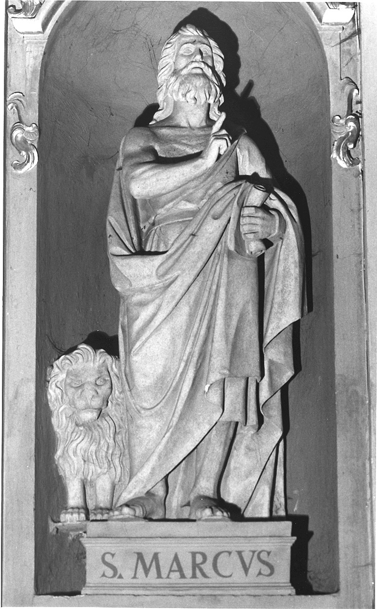 San Marco Evangelista (scultura) - bottega emiliana (seconda metà sec. XIX)