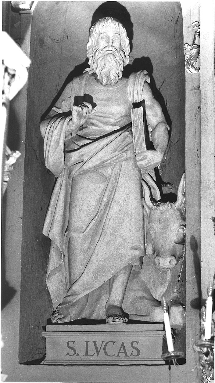 San Luca (scultura) - bottega emiliana (seconda metà sec. XIX)