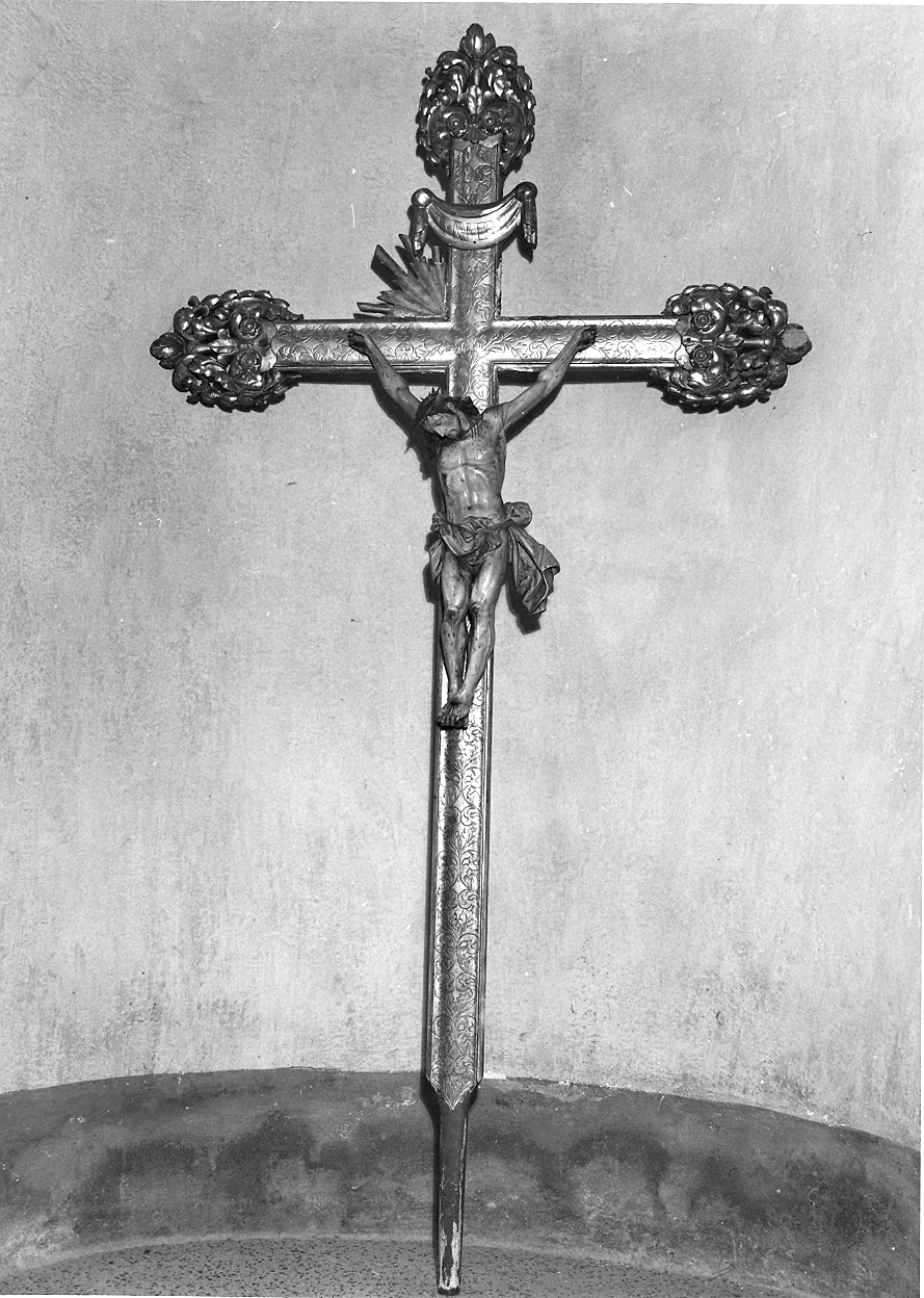 croce processionale - bottega piacentina (prima metà sec. XVIII)