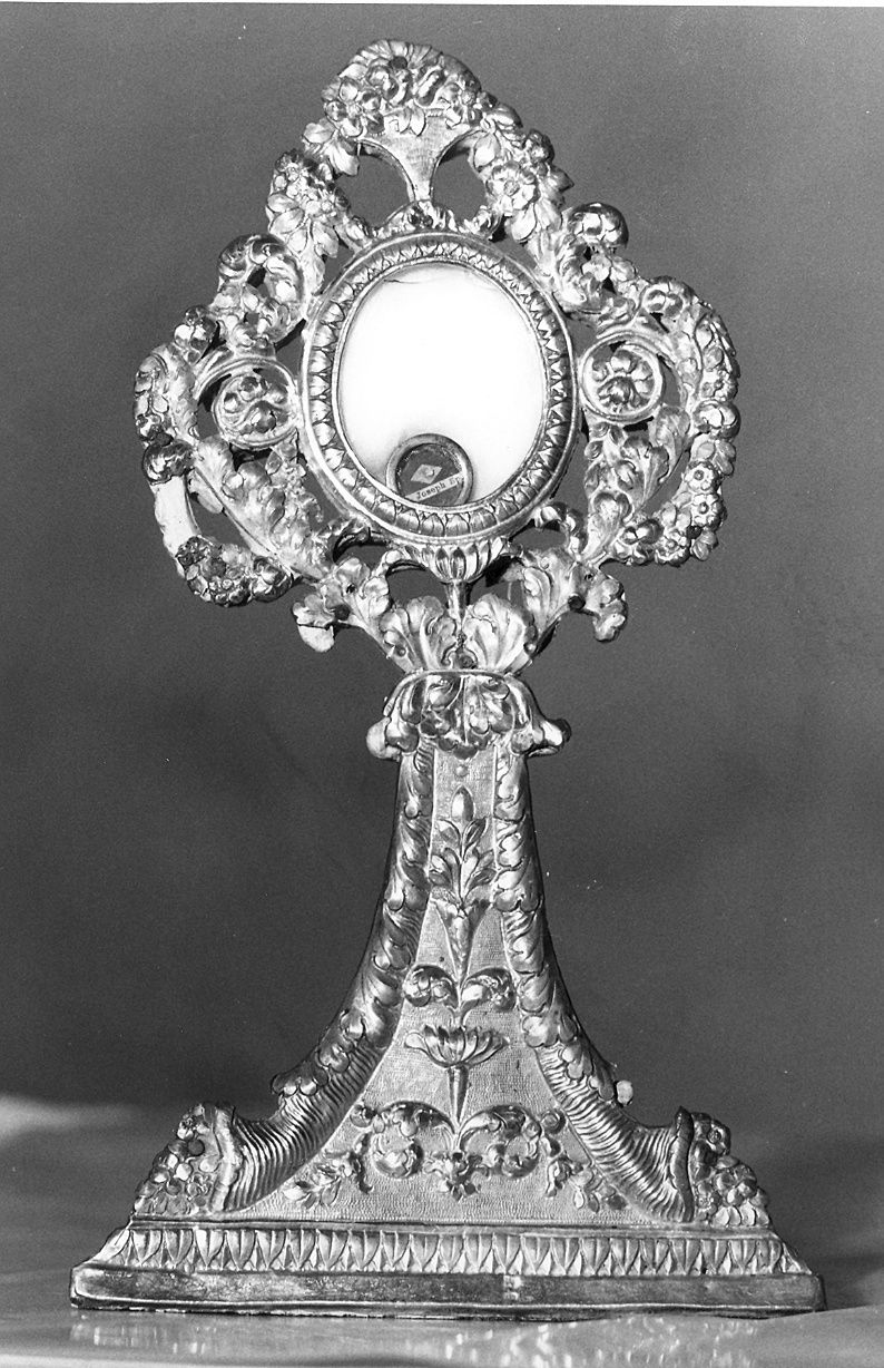 reliquiario - a ostensorio - bottega piacentina (seconda metà sec. XVIII)