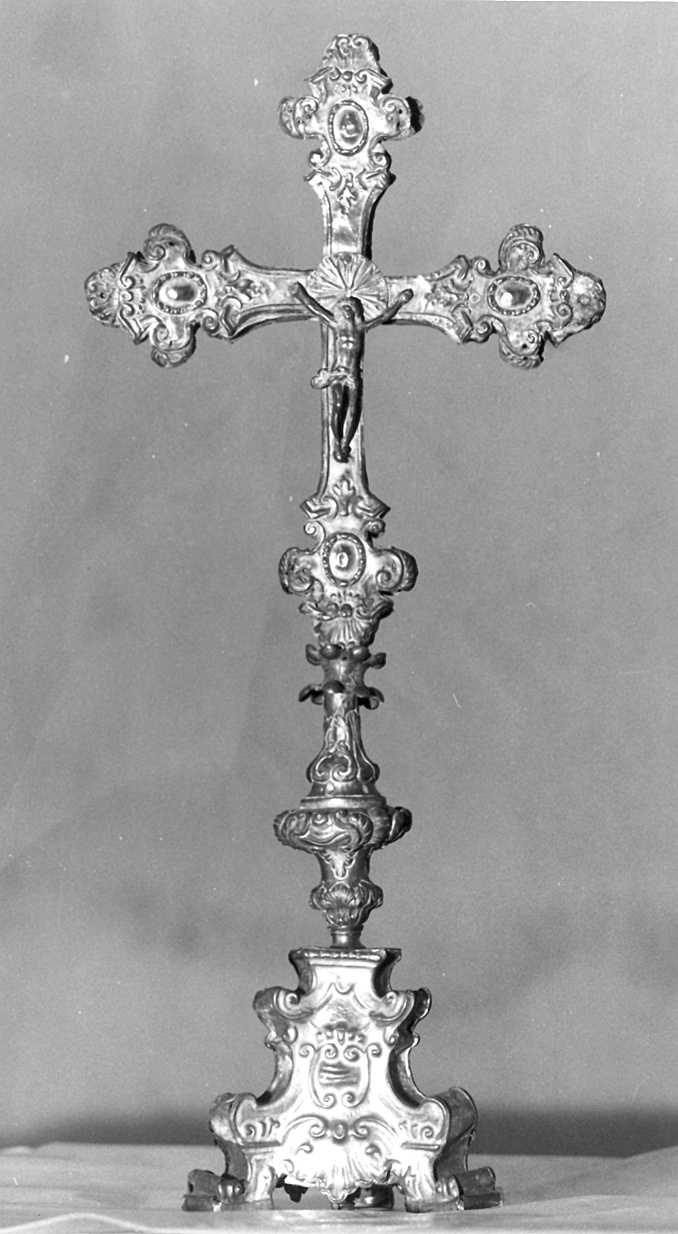 croce da tavolo - bottega piacentina (fine/inizio secc. XVIII/ XIX)