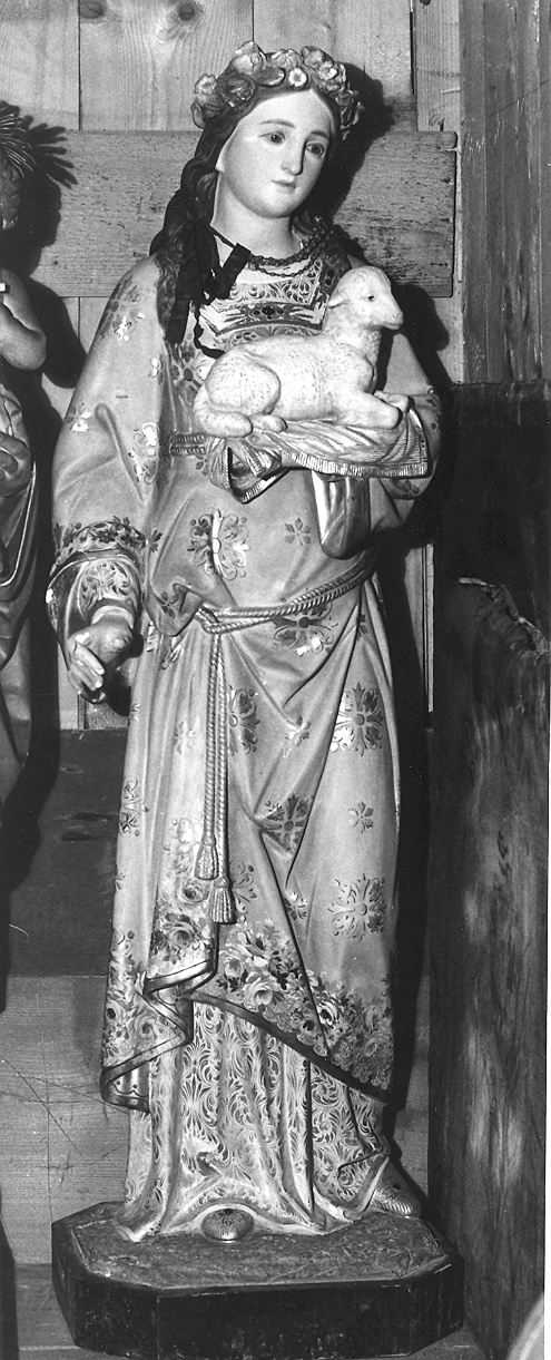 Sant'Agnese (scultura) - bottega ligure (ultimo quarto sec. XIX)