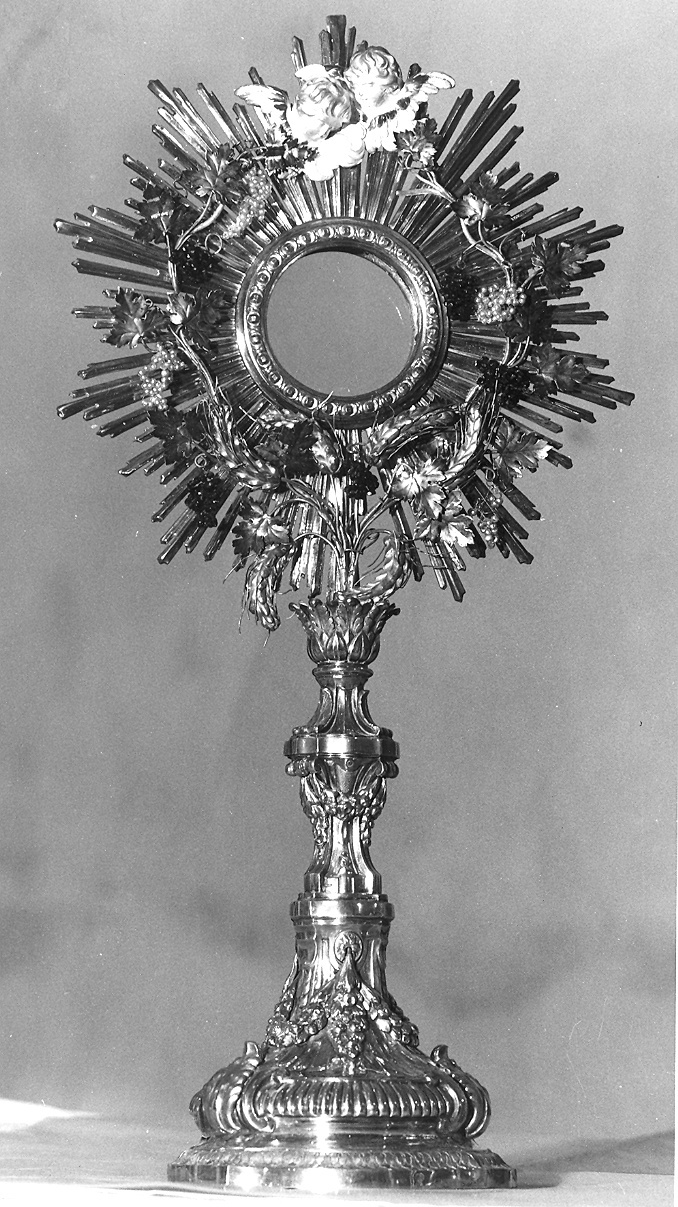 ostensorio - a raggiera - bottega emiliana (fine sec. XVIII)