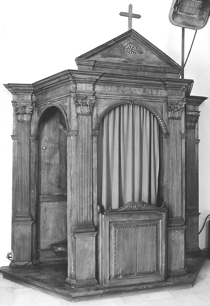 confessionale - bottega piacentina (seconda metà sec. XIX)