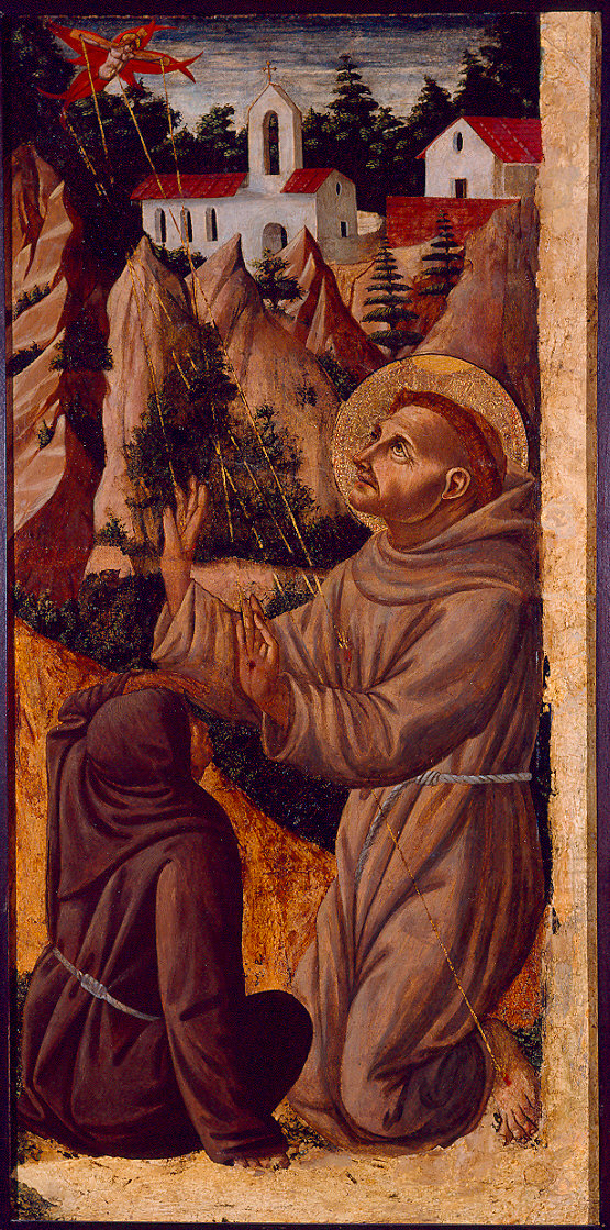 San Francesco d'Assisi riceve le stimmate (dipinto) di fra' Diamante (attribuito) (metà sec. XV)