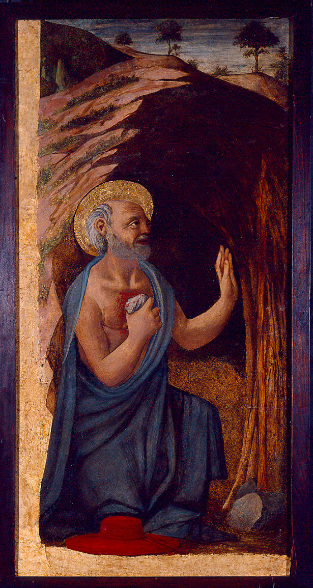 San Girolamo penitente (dipinto) di fra' Diamante (attribuito) (metà sec. XV)