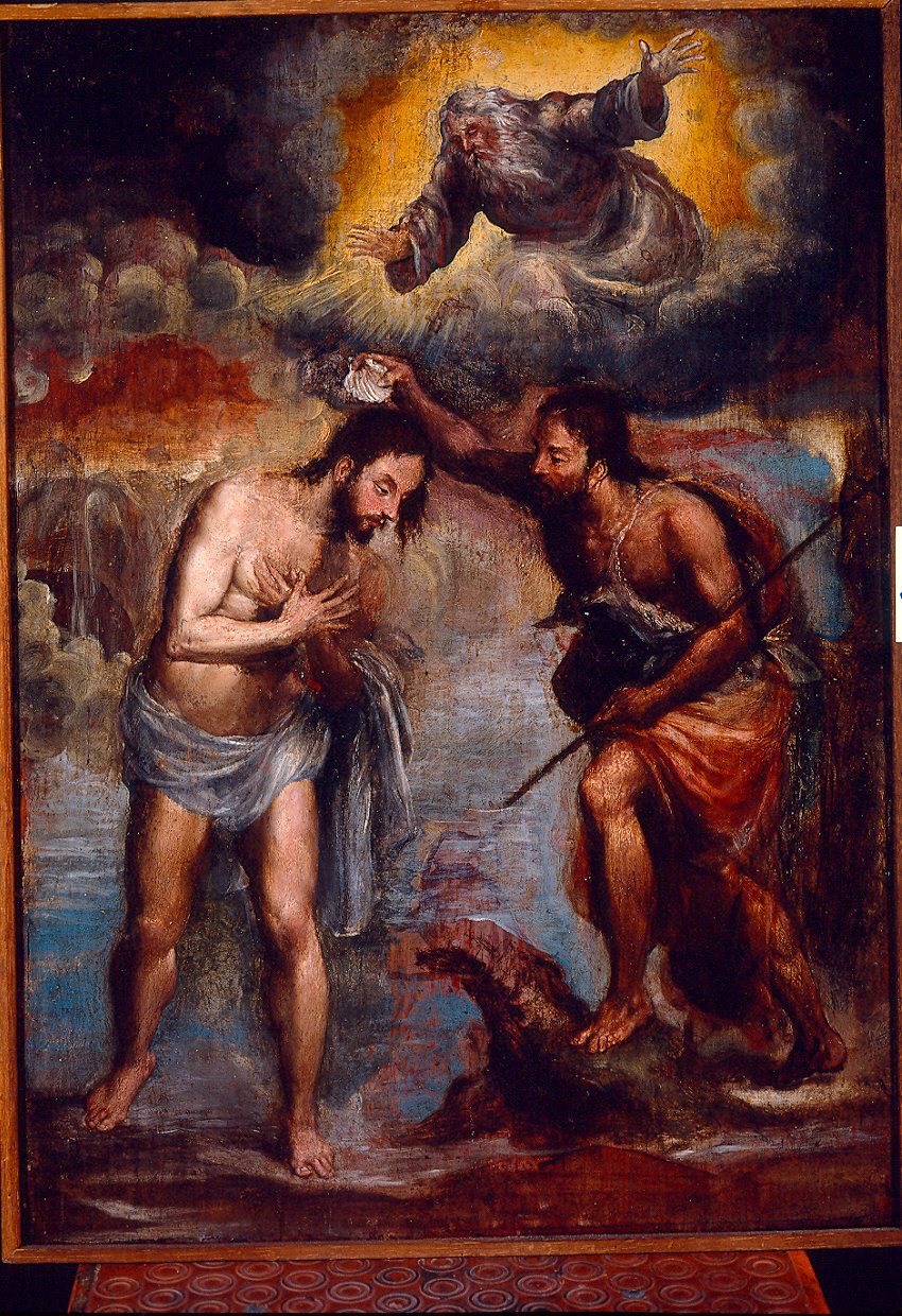 battesimo di Cristo (dipinto) di Della Rovere Giovan Mauro detto Fiammenghino (terzo quarto sec. XVII)