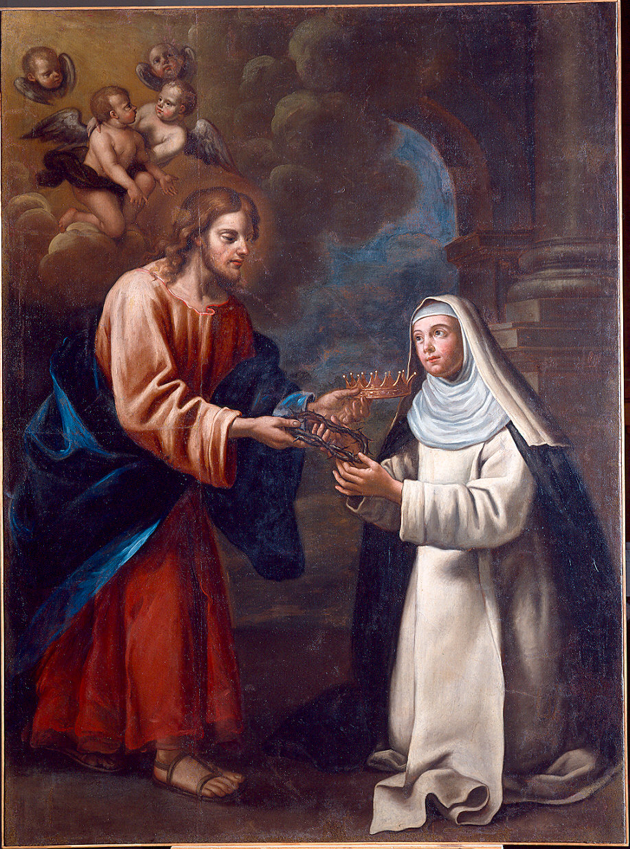 Redentore e Santa Caterina (dipinto) - ambito parmense (?) (fine sec. XVII)