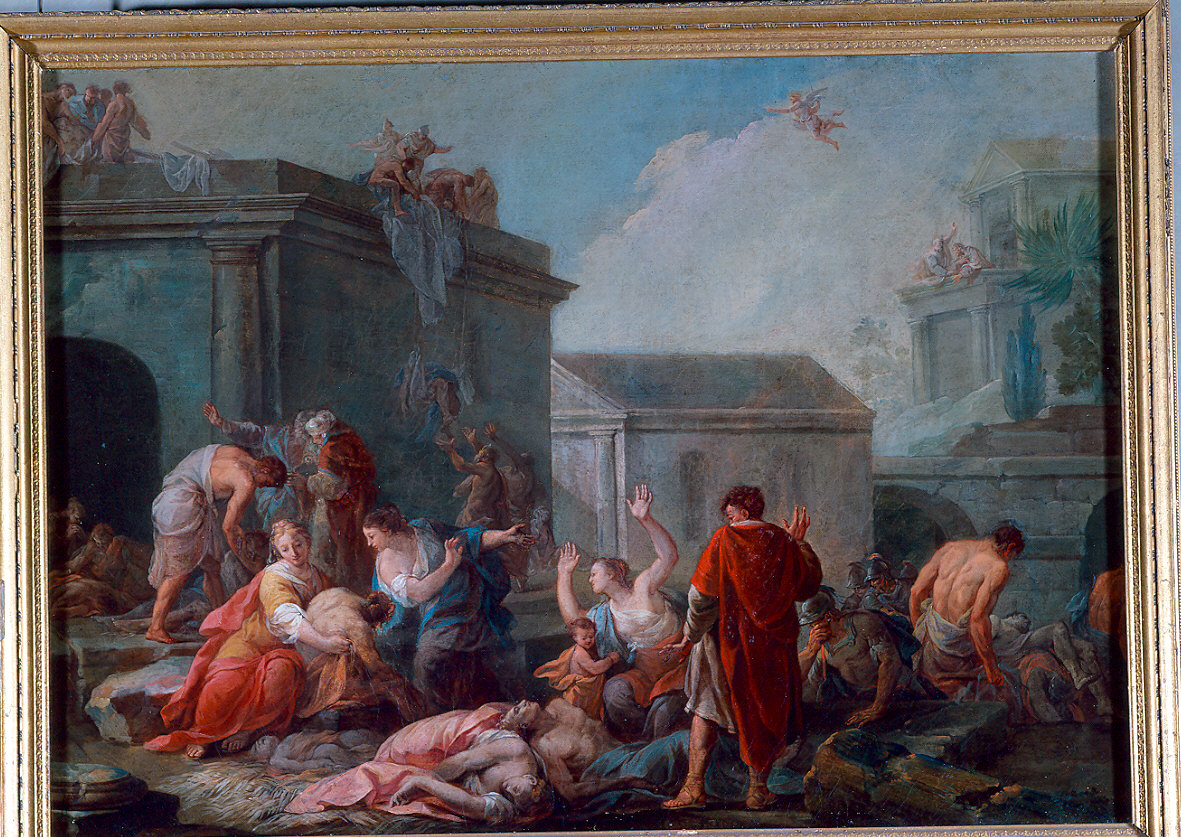 La peste invocata da David (dipinto) di Alberganti Alessandro (ultimo quarto sec. XVIII)