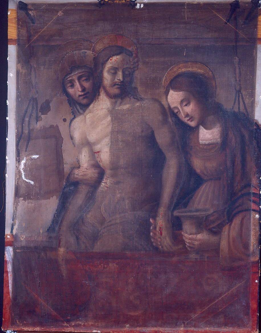 Cristo in pietà (dipinto) - ambito emiliano-lombardo (inizio sec. XVI)