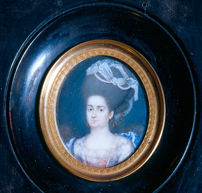 ritratto della moglie Antonia Sella (o Selli) (miniatura) di Pichler (o Pikler) Giovanni (ultimo quarto sec. XVIII)