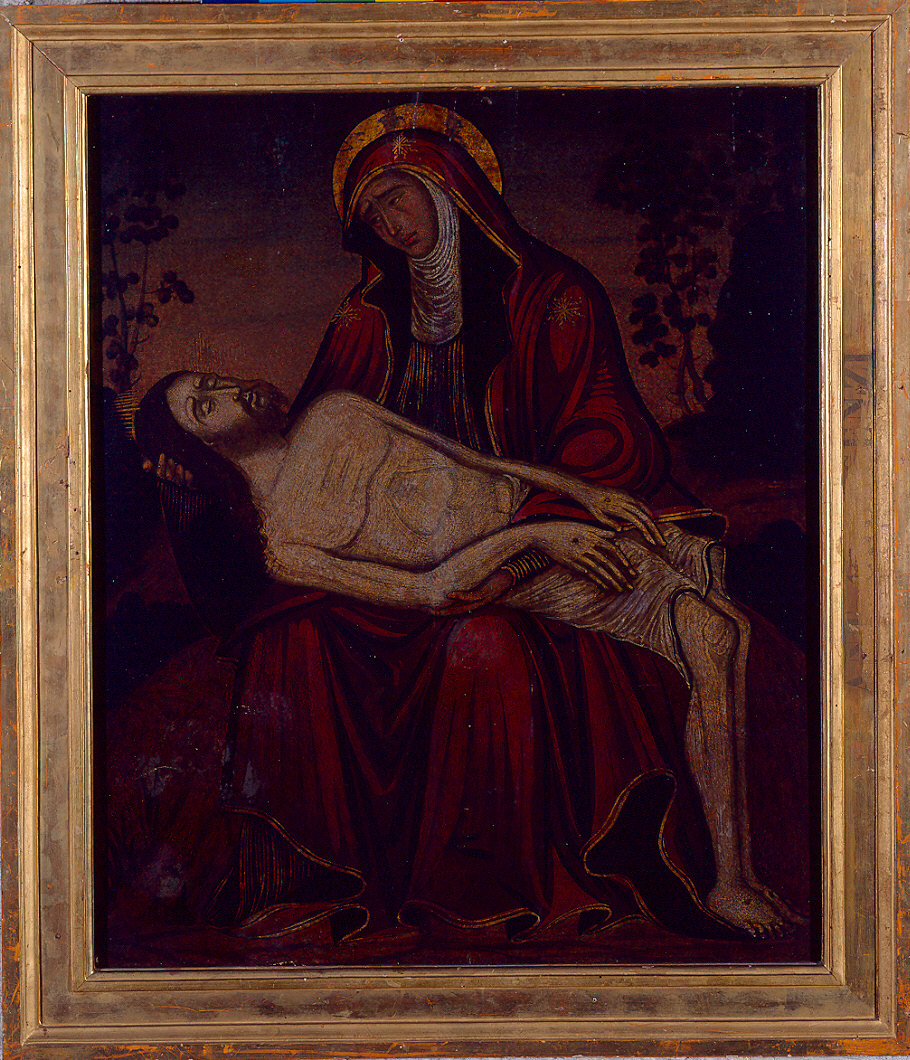Pietà (dipinto) - ambito cretese-veneziano (inizio sec. XVII)