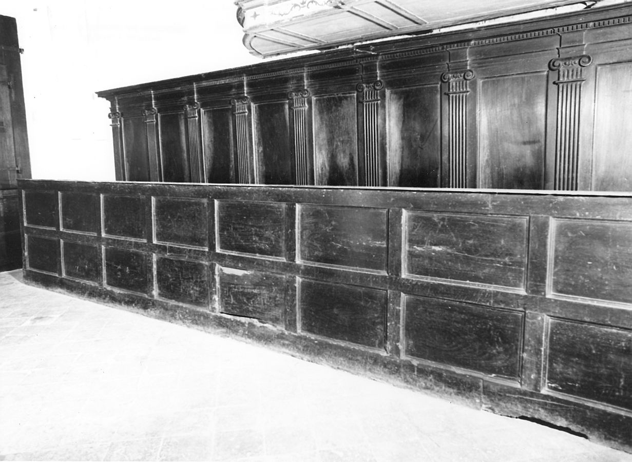 stalli del coro - ambito emiliano (sec. XVI)