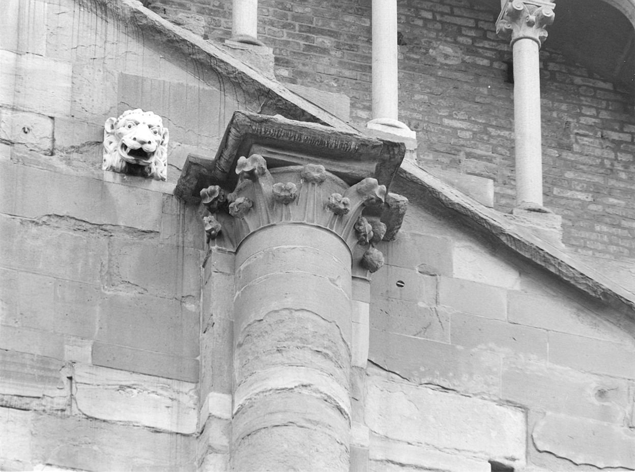 semicapitello composito, coppia - bottega emiliana (inizio sec. XX)