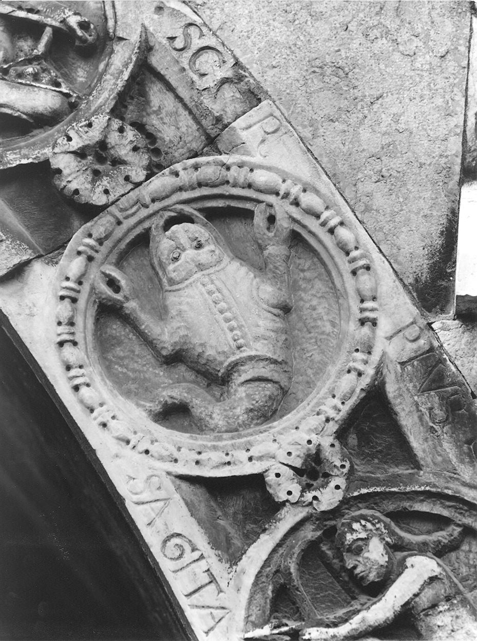 scorpione (medaglione, elemento d'insieme) di Nicolò (prima metà sec. XII)