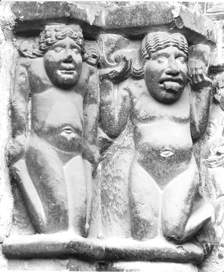 telamone (formella) di Wiligelmo (bottega) (prima metà sec. XII)