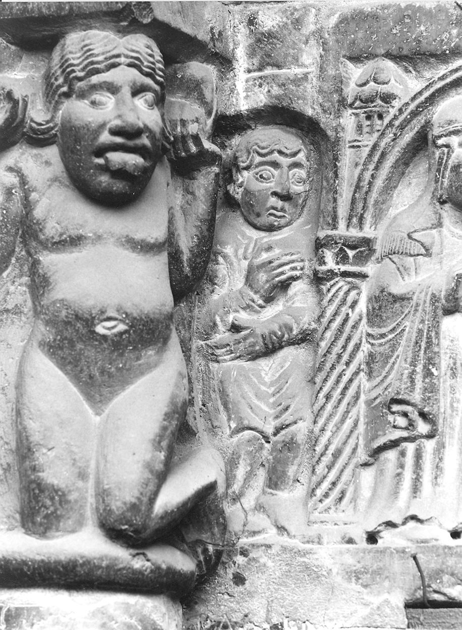 uomo in tunica corta (rilievo) di Nicolò (bottega) (prima metà sec. XII)