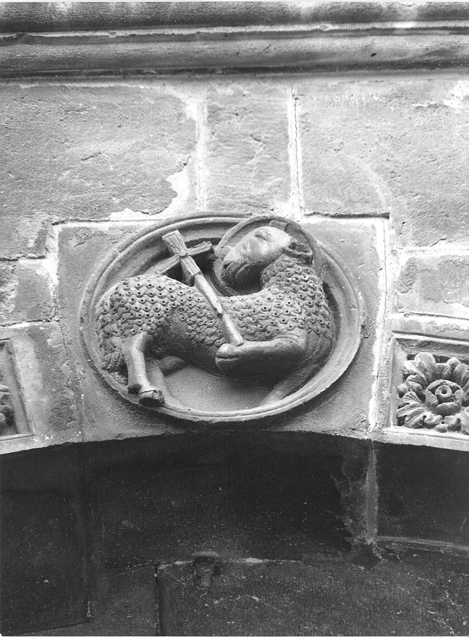Agnus Dei (rilievo) di Wiligelmo (bottega) (sec. XII)