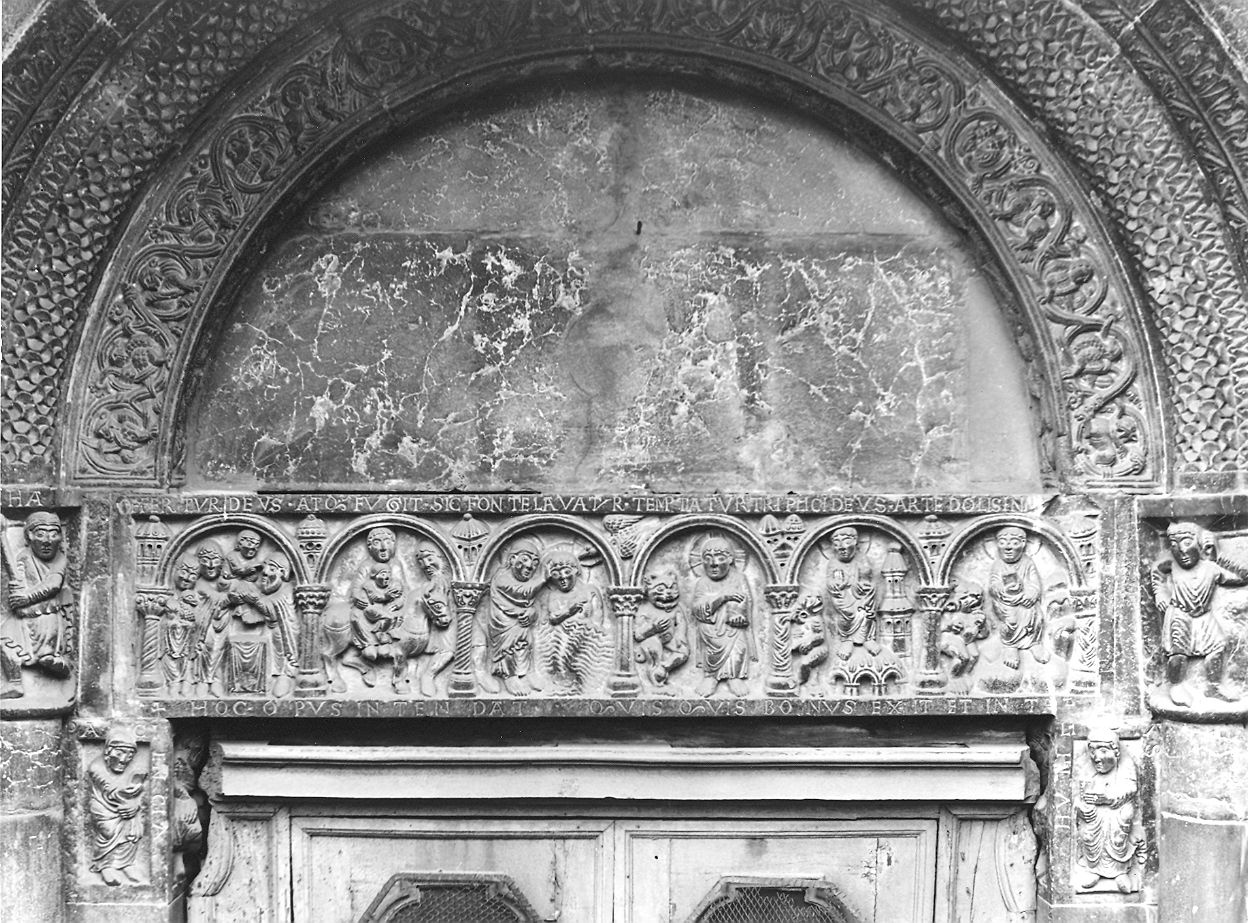 architrave di portale di Nicolò (prima metà sec. XII)