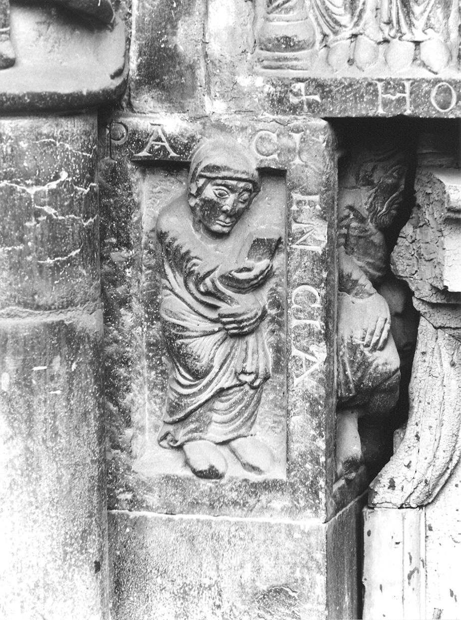 figura allegorica femminile (rilievo, pendant) di Nicolò (prima metà sec. XII)