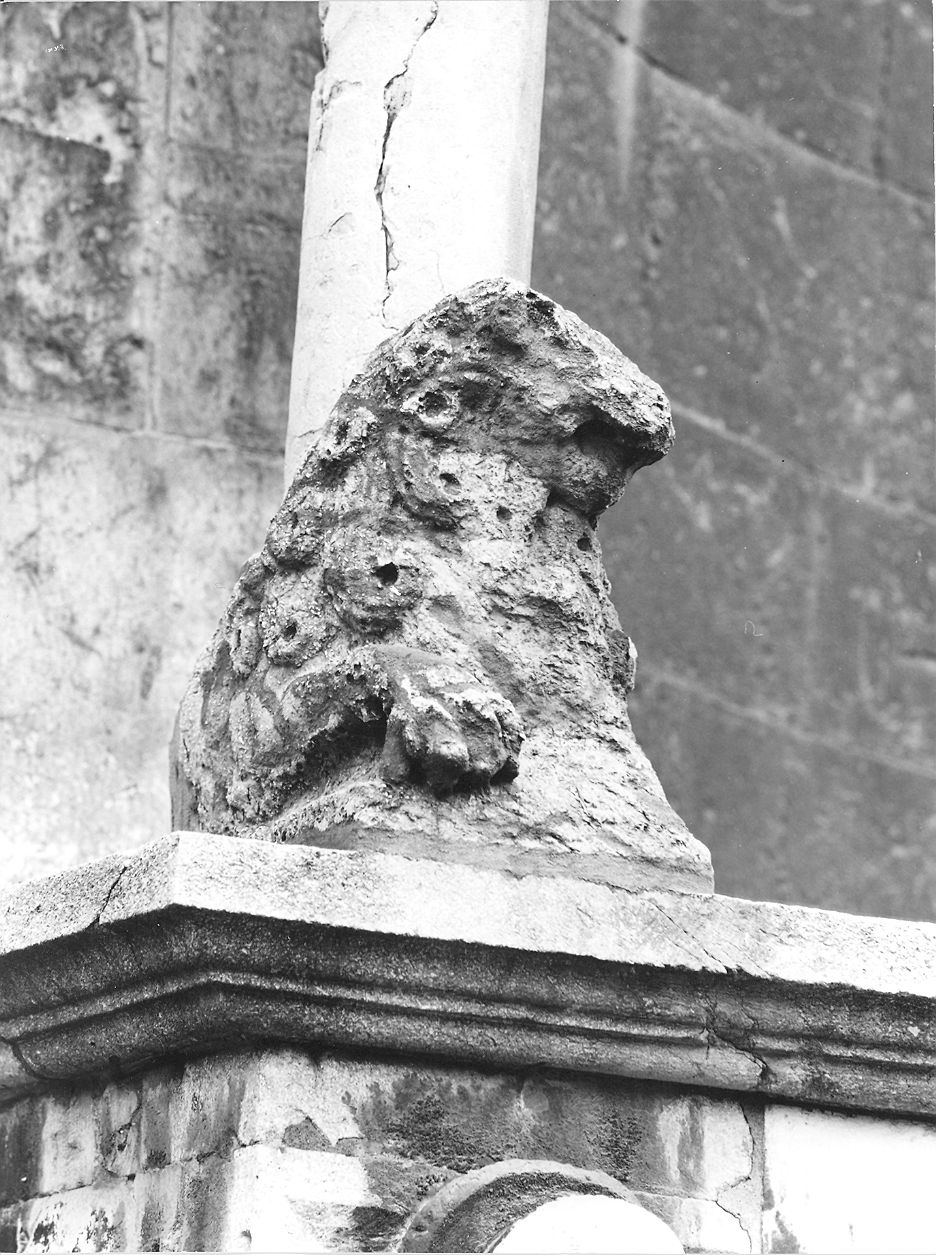 leone (scultura) di Nicolò (prima metà sec. XII)