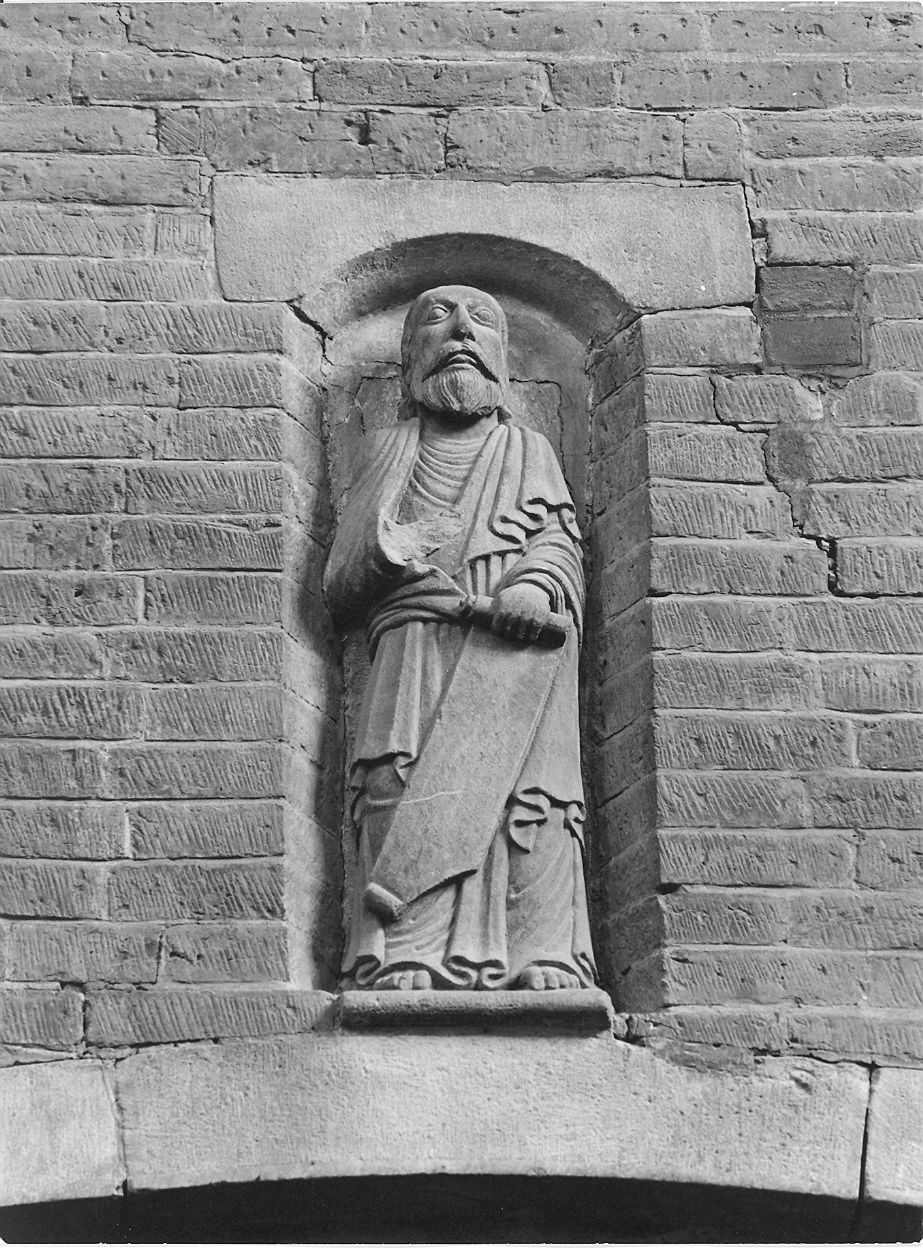 profeta (scultura, elemento d'insieme) - bottega piacentina (terzo quarto sec. XII)