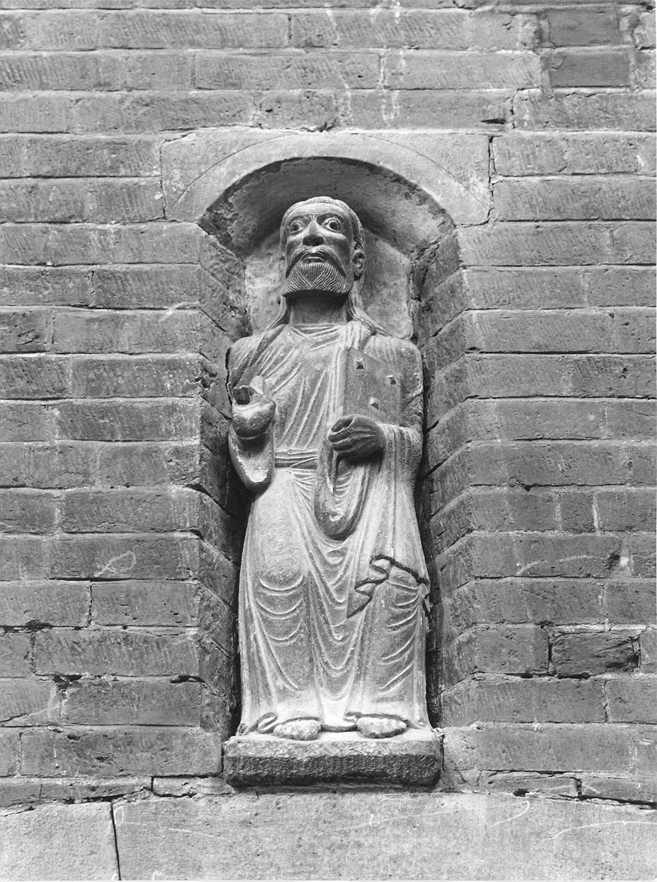 profeta (scultura, elemento d'insieme) - bottega piacentina (terzo quarto sec. XII)