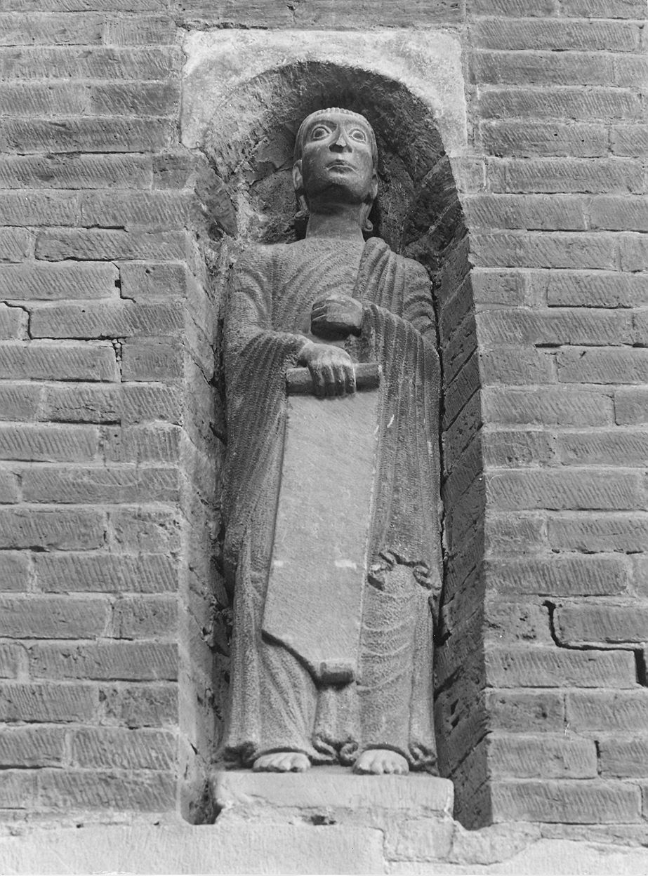profeta (scultura, elemento d'insieme) - bottega piacentina (terzo quarto sec. XII)