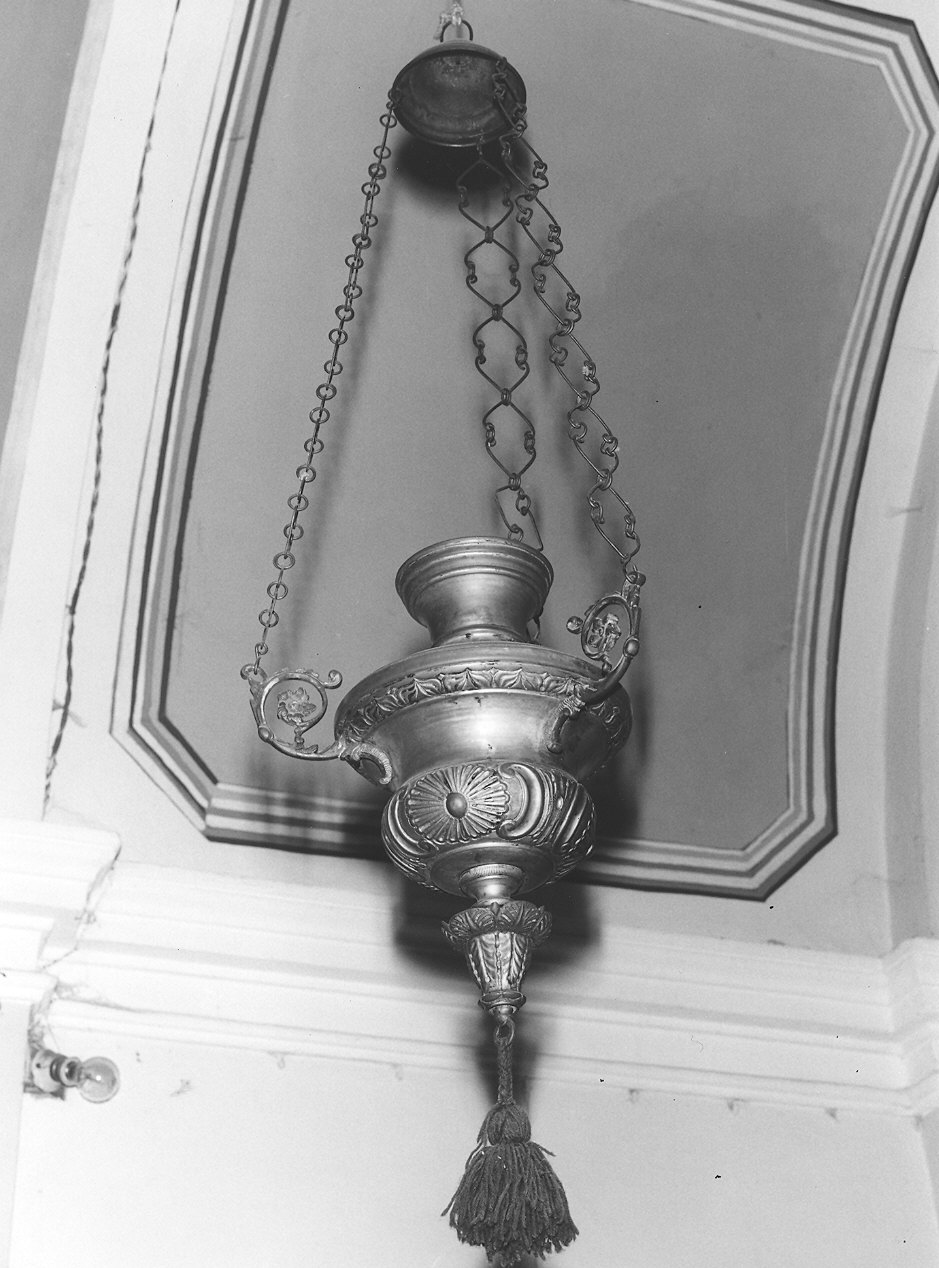 lampada pensile - bottega piacentina (fine sec. XIX)