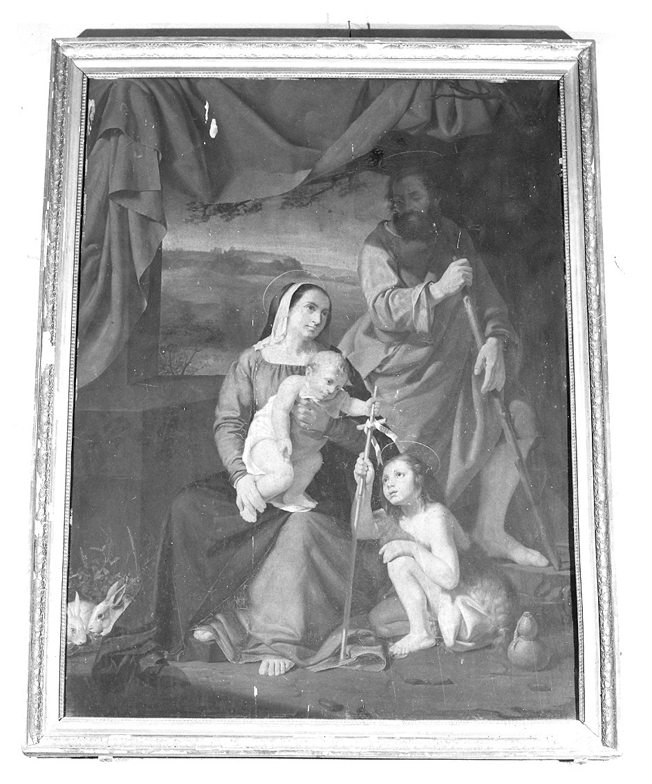 riposo nella fuga in Egitto (dipinto) di Signorini Gaetano (secondo quarto sec. XIX)