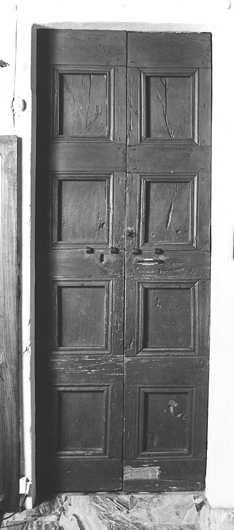 porta - a due battenti - bottega piacentina (fine sec. XVIII)