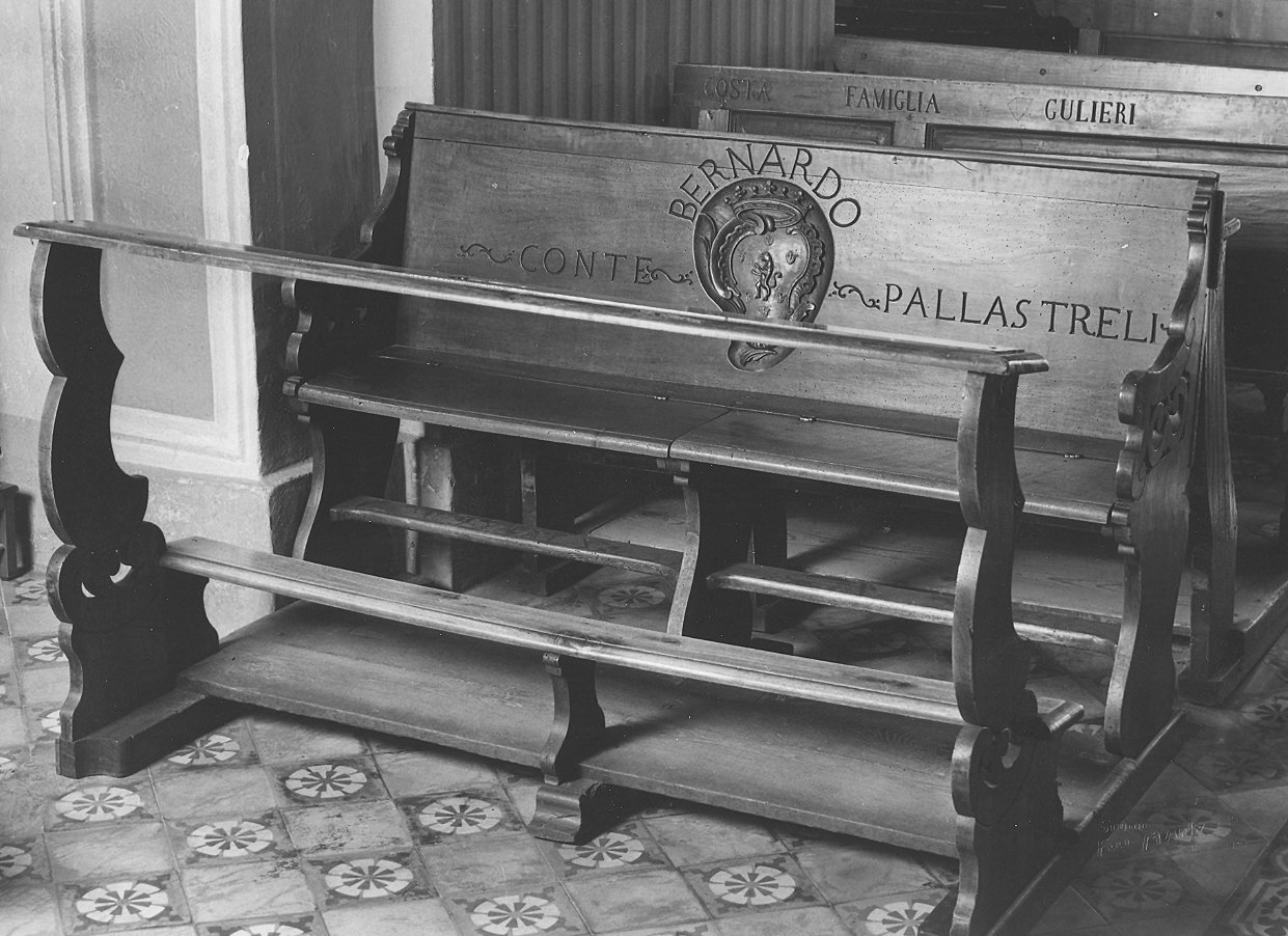 banco da chiesa - bottega piacentina (metà sec. XVIII)