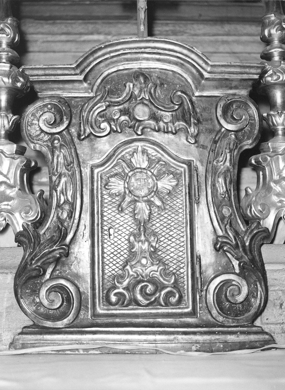 tabernacolo - a frontale architettonico - bottega piacentina (seconda metà sec. XVIII)