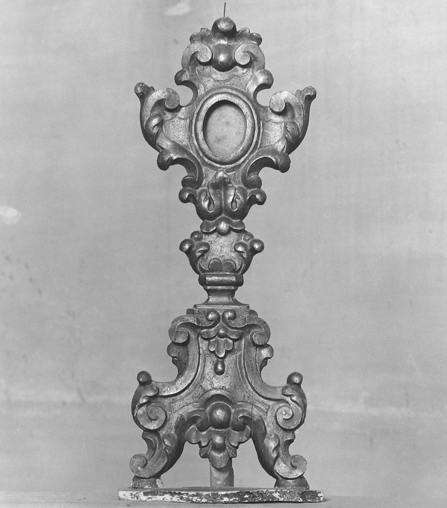 reliquiario - a ostensorio, serie - bottega piacentina (inizio sec. XIX)